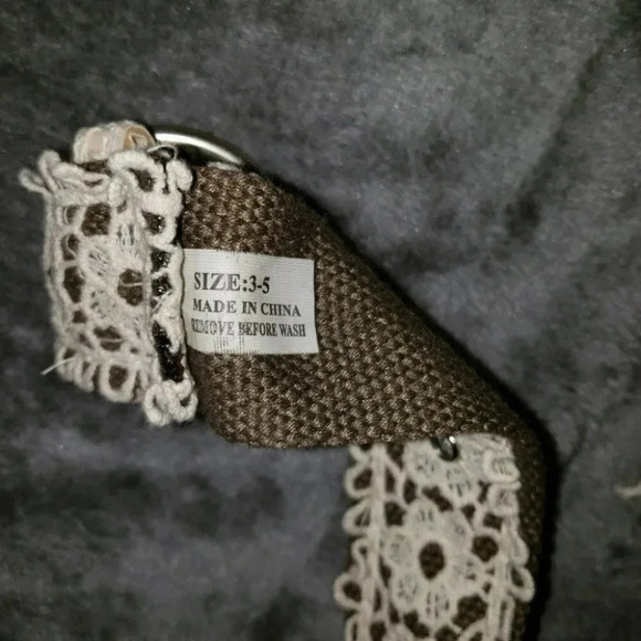 Lace belt with brown backing size 3-5 - Picture 5 of 5